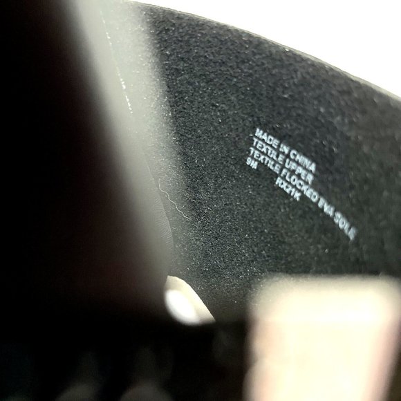 NWOB MICHAEL KORS Rhinestone Slide Sandals Black Sparkle Flats Rubber - Picture 8 of 10